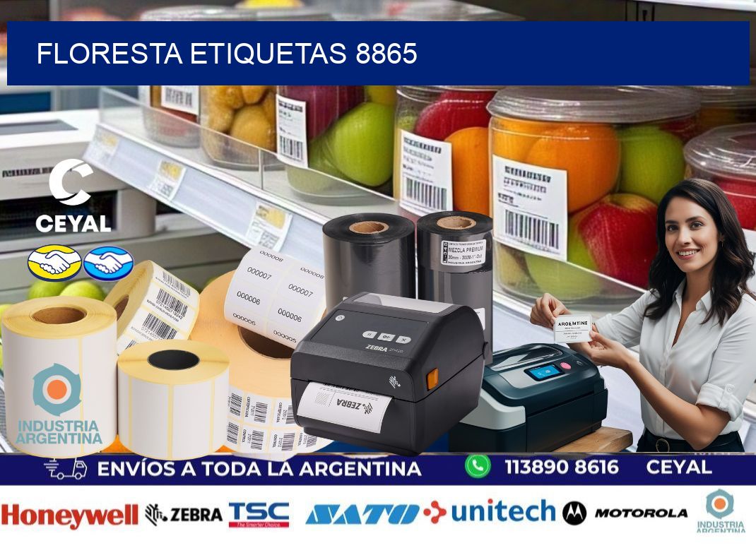 Floresta etiquetas 8865