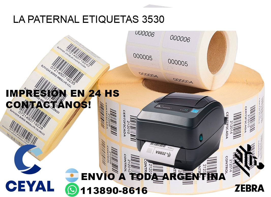 La Paternal etiquetas 3530