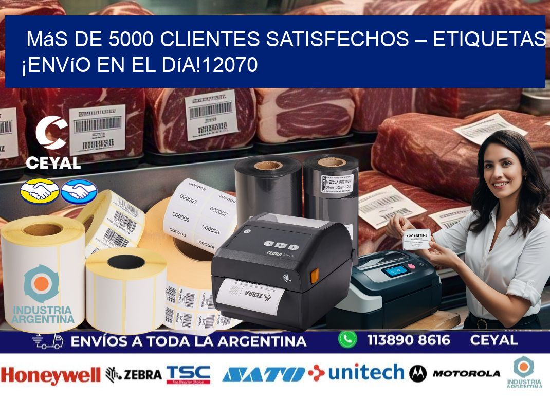 Más de 5000 Clientes Satisfechos – etiquetas ¡Envío en el Día!12070