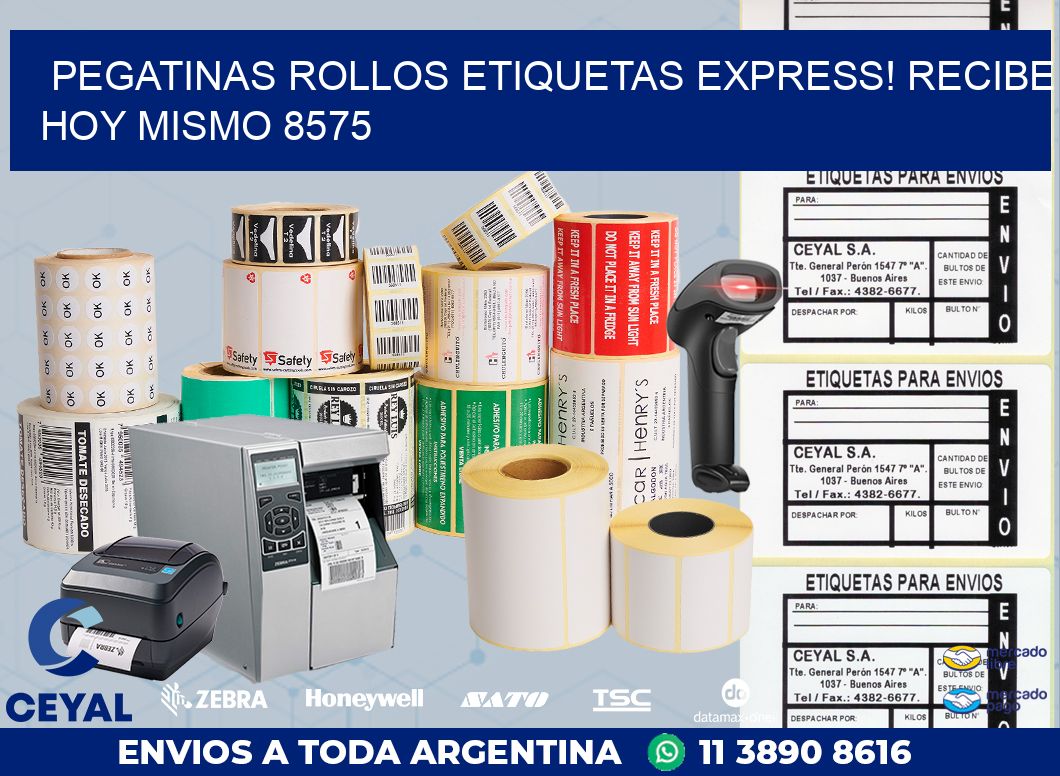 Pegatinas rollos etiquetas Express! Recibe Hoy Mismo 8575