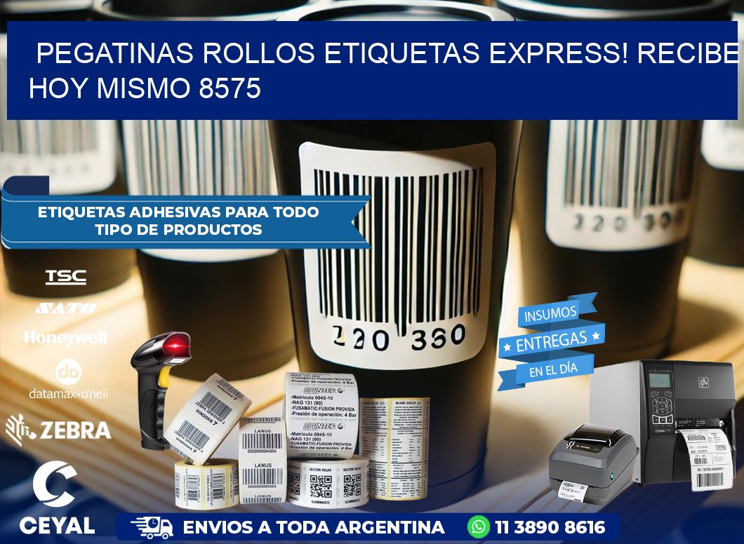 Pegatinas rollos etiquetas Express! Recibe Hoy Mismo 8575