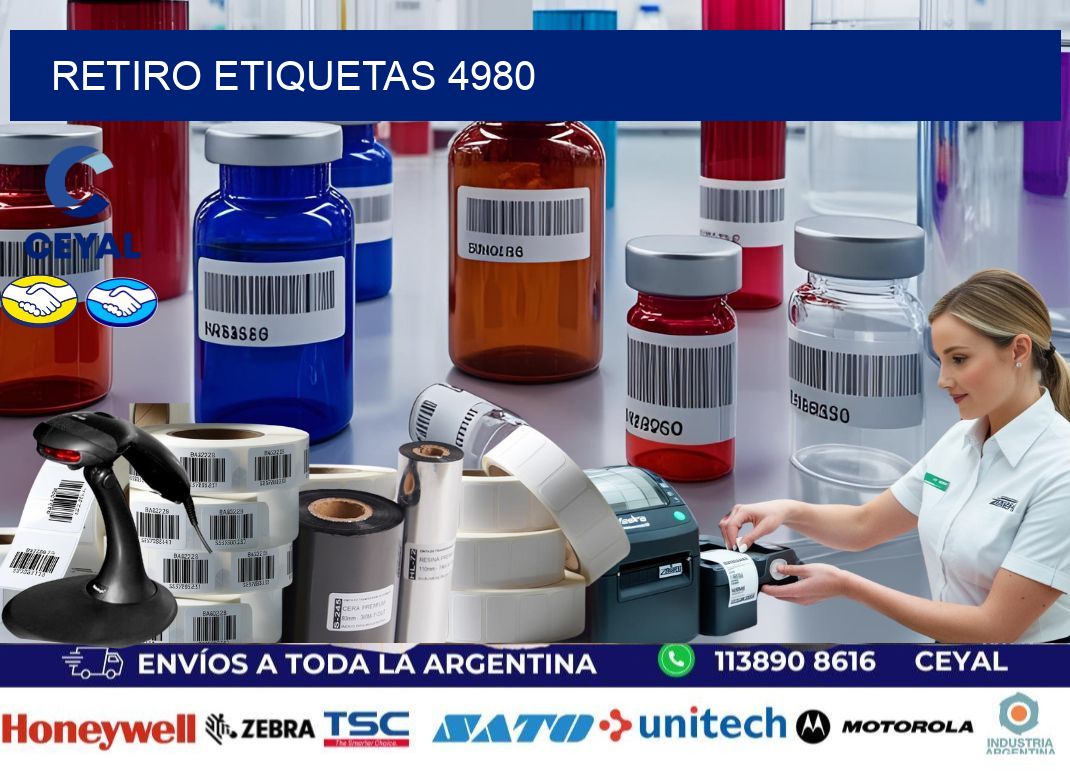 Retiro etiquetas 4980