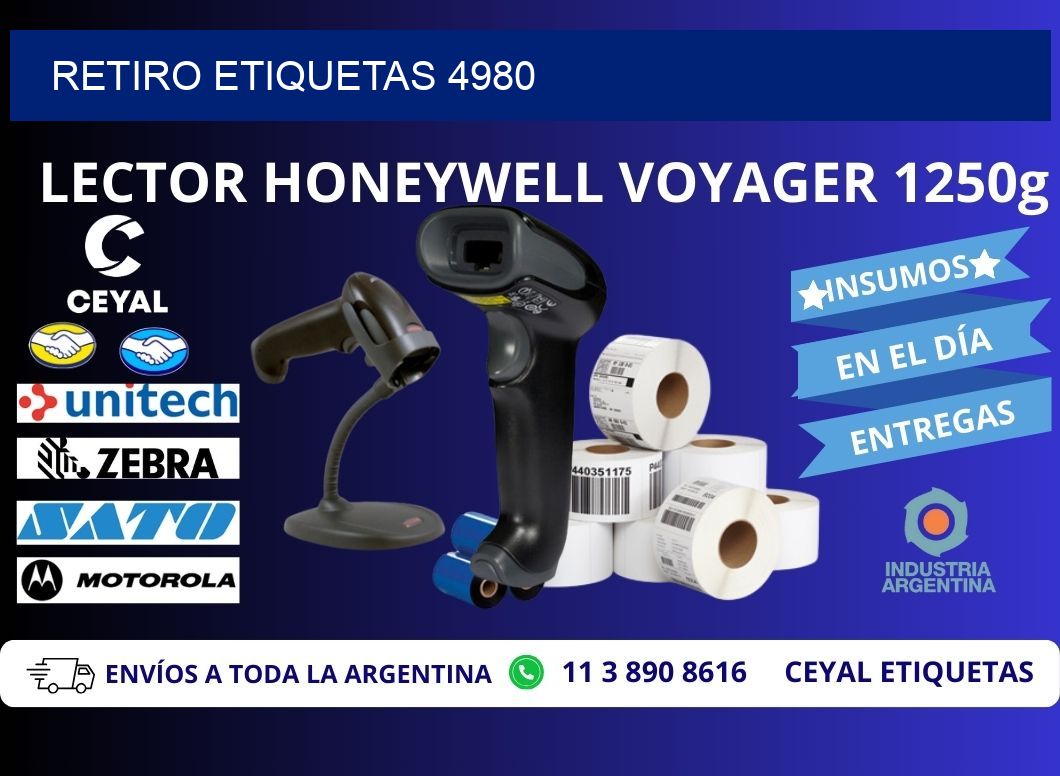 Retiro etiquetas 4980