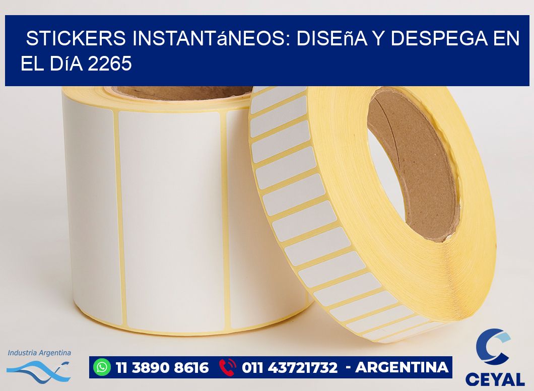 Stickers Instantáneos: Diseña y Despega en el Día 2265