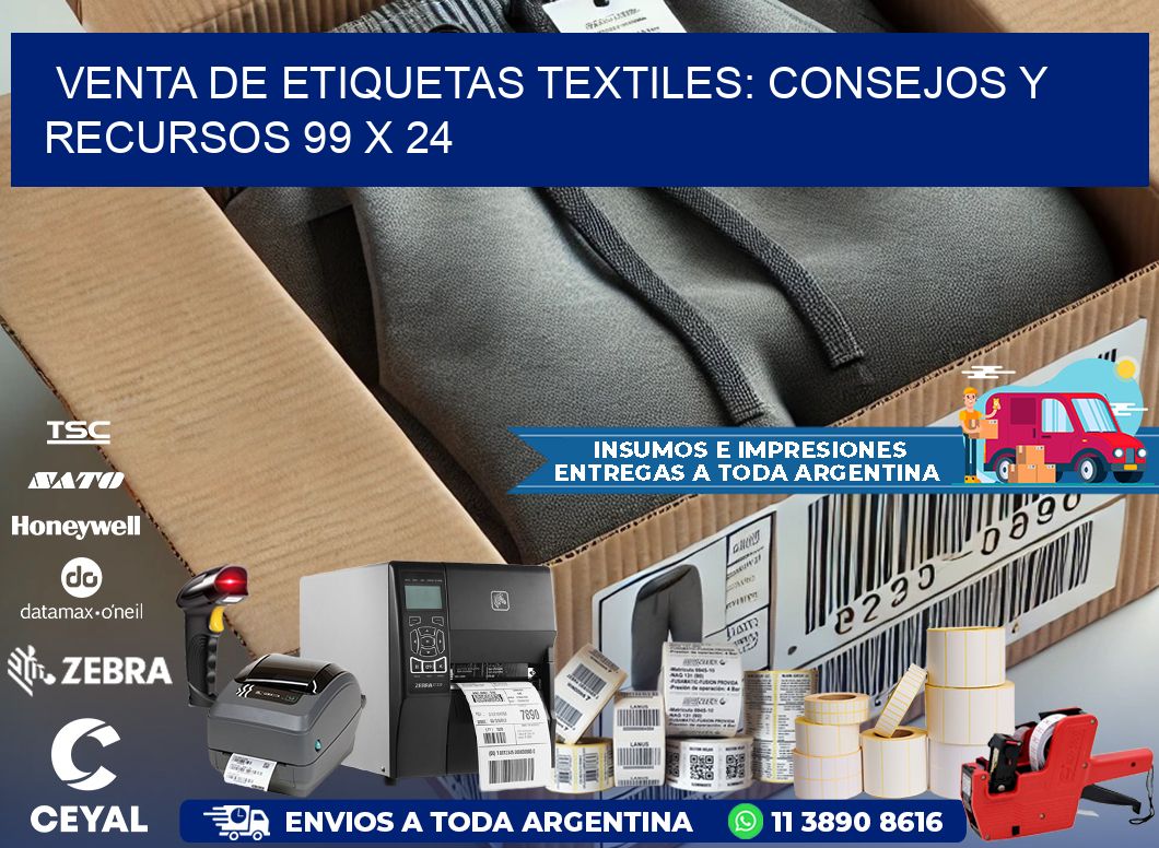 Venta de Etiquetas Textiles: Consejos y Recursos 99 x 24
