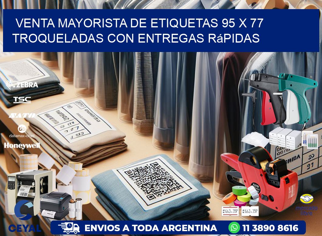 Venta mayorista de etiquetas 95 x 77 troqueladas con entregas rápidas