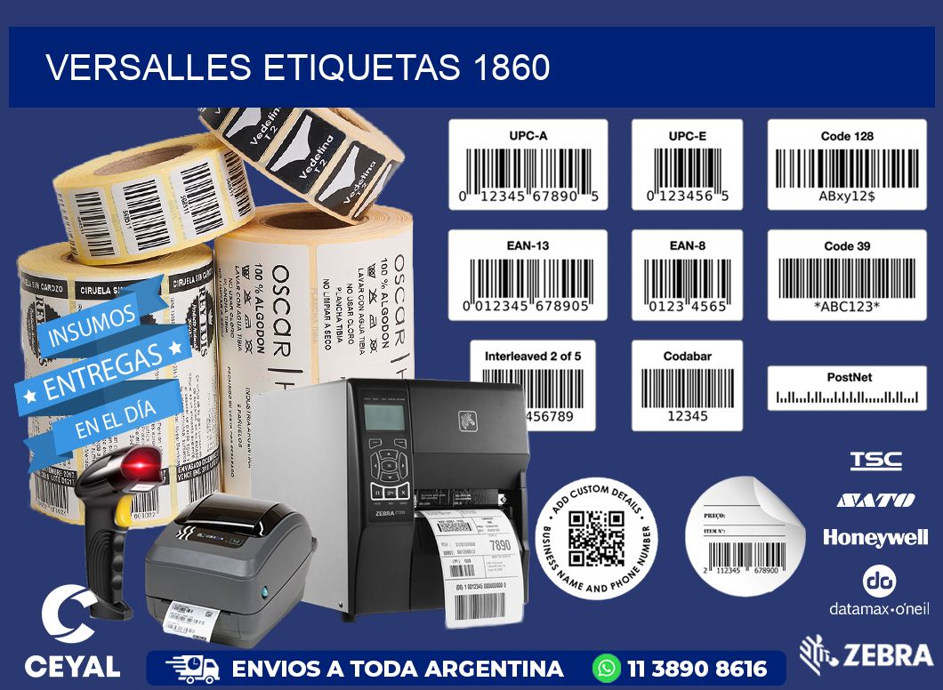 Versalles etiquetas 1860