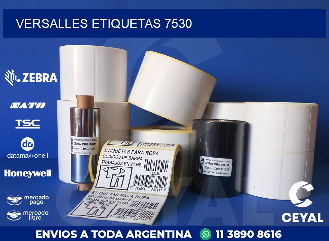 Versalles etiquetas 7530