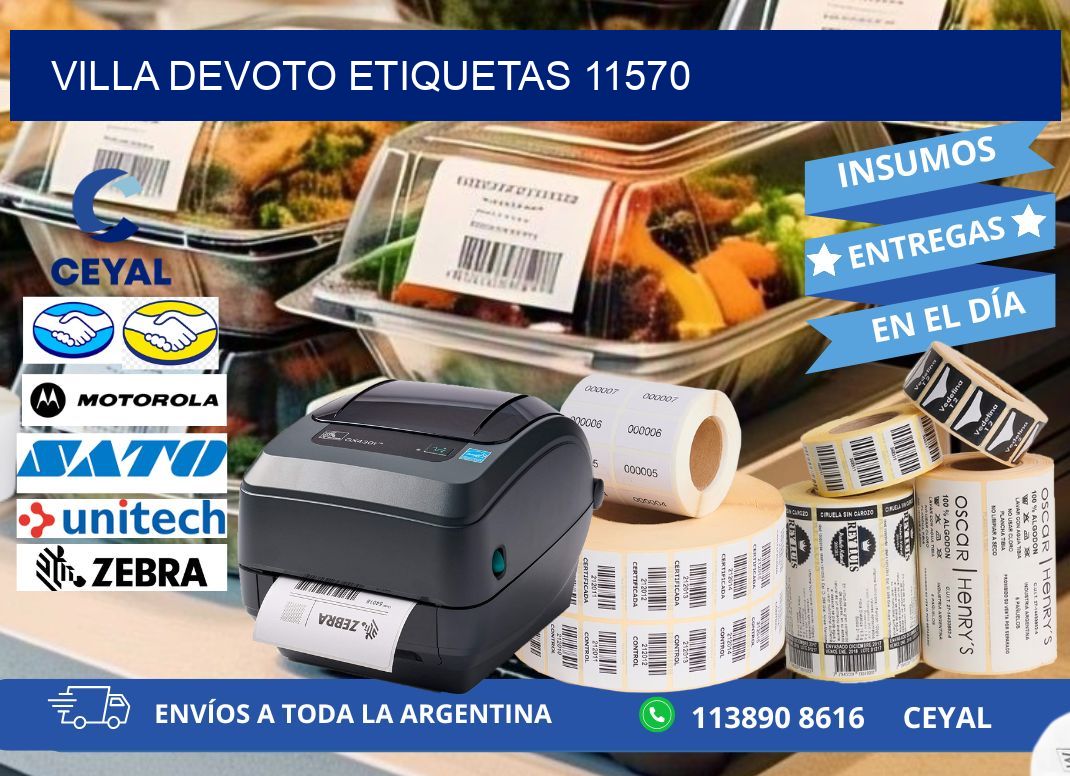 Villa Devoto etiquetas 11570