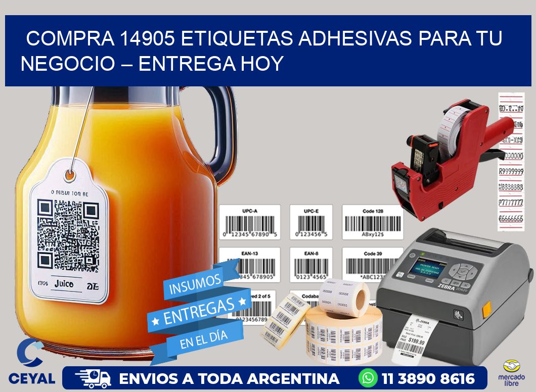 compra 14905 Etiquetas Adhesivas para Tu Negocio – Entrega Hoy