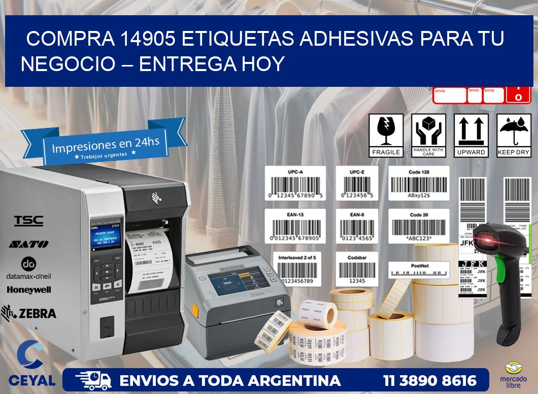 compra 14905 Etiquetas Adhesivas para Tu Negocio – Entrega Hoy