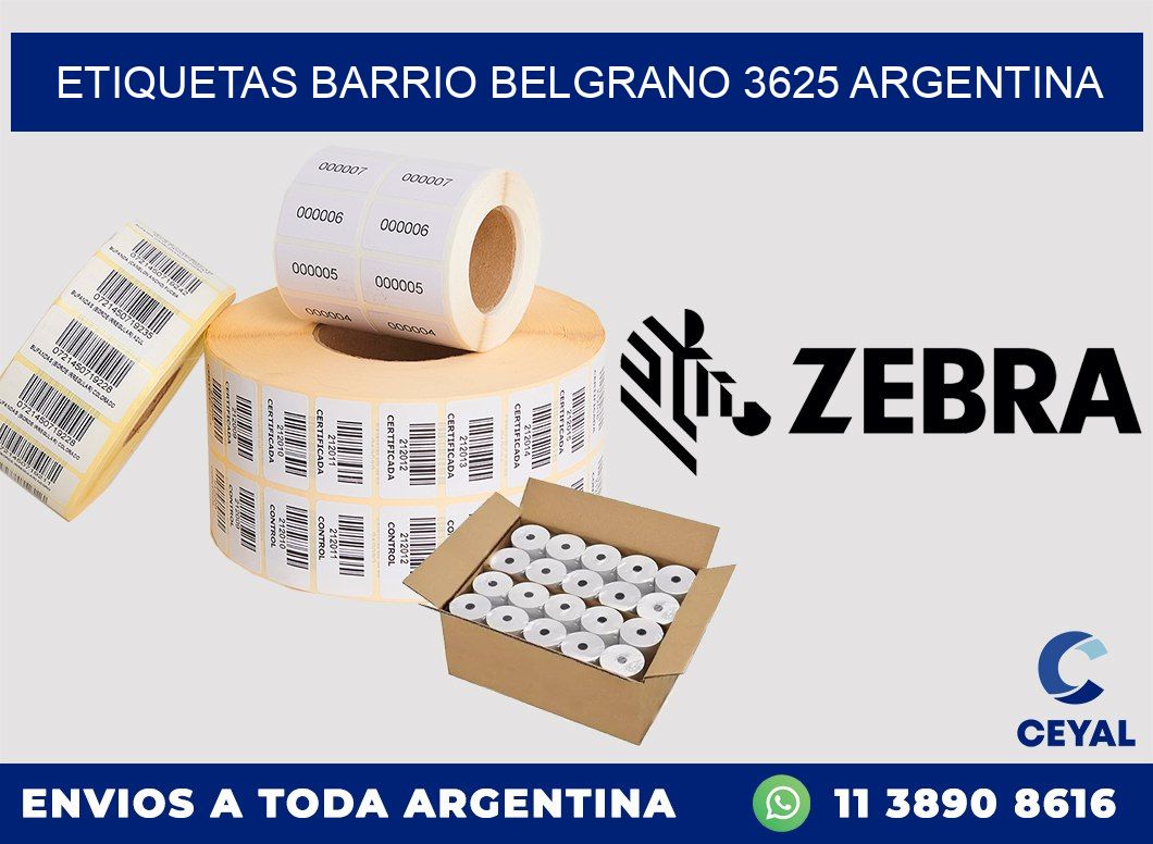 etiquetas barrio belgrano 3625 argentina