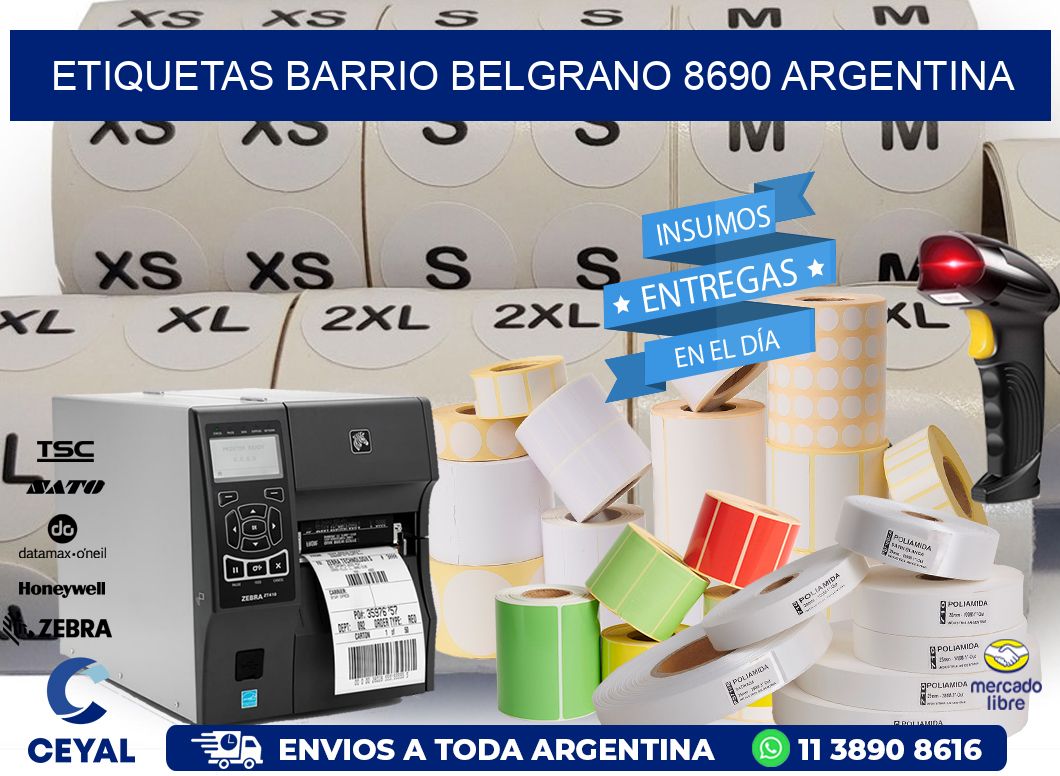 etiquetas barrio belgrano 8690 argentina
