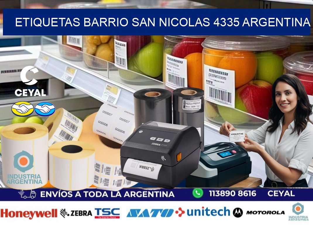 etiquetas barrio san nicolas 4335 argentina