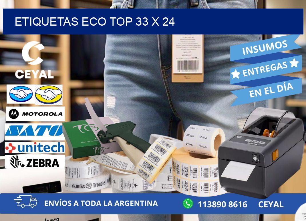 etiquetas eco top 33 x 24
