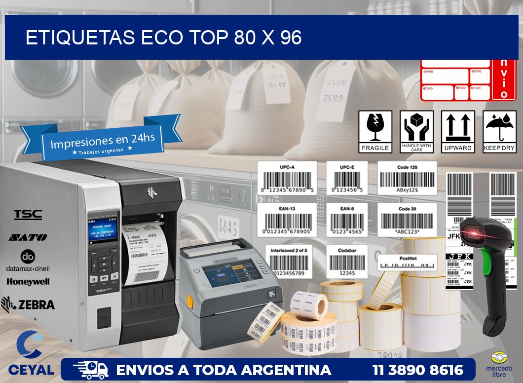 etiquetas eco top 80 x 96
