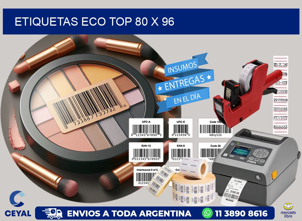 etiquetas eco top 80 x 96