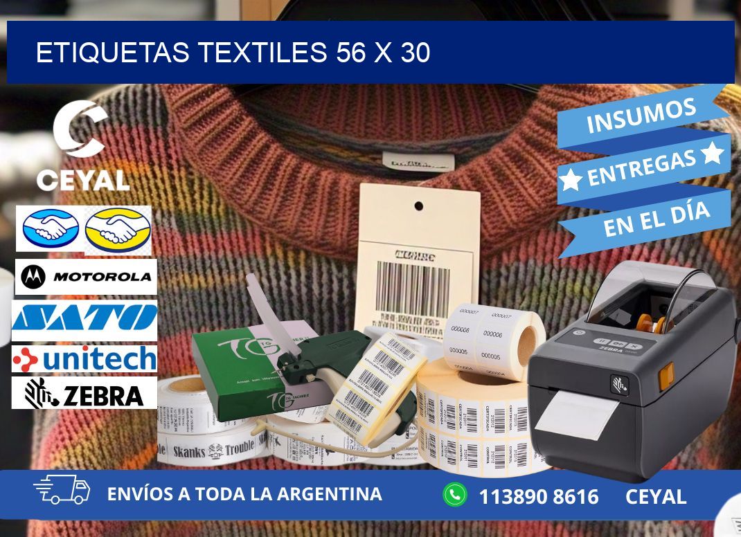 etiquetas textiles 56 x 30