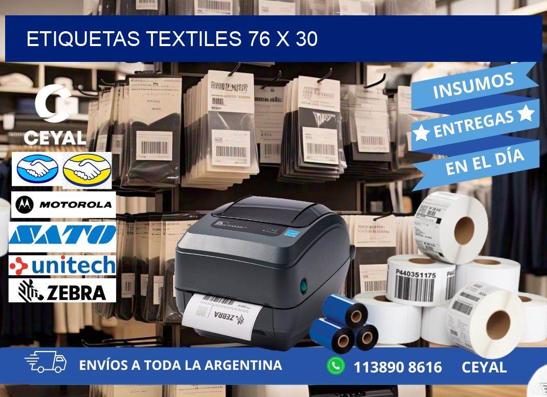 etiquetas textiles 76 x 30