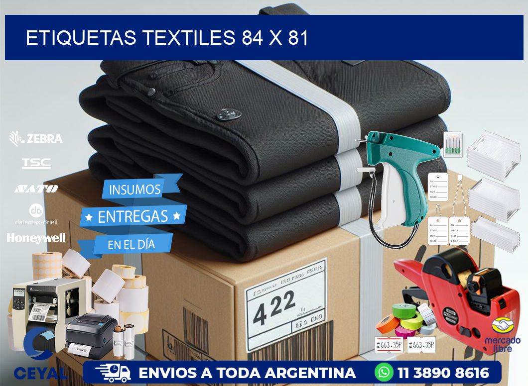 etiquetas textiles 84 x 81