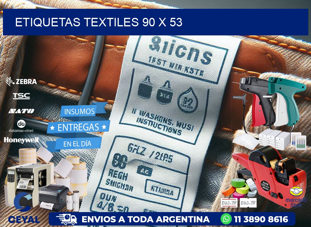 etiquetas textiles 90 x 53
