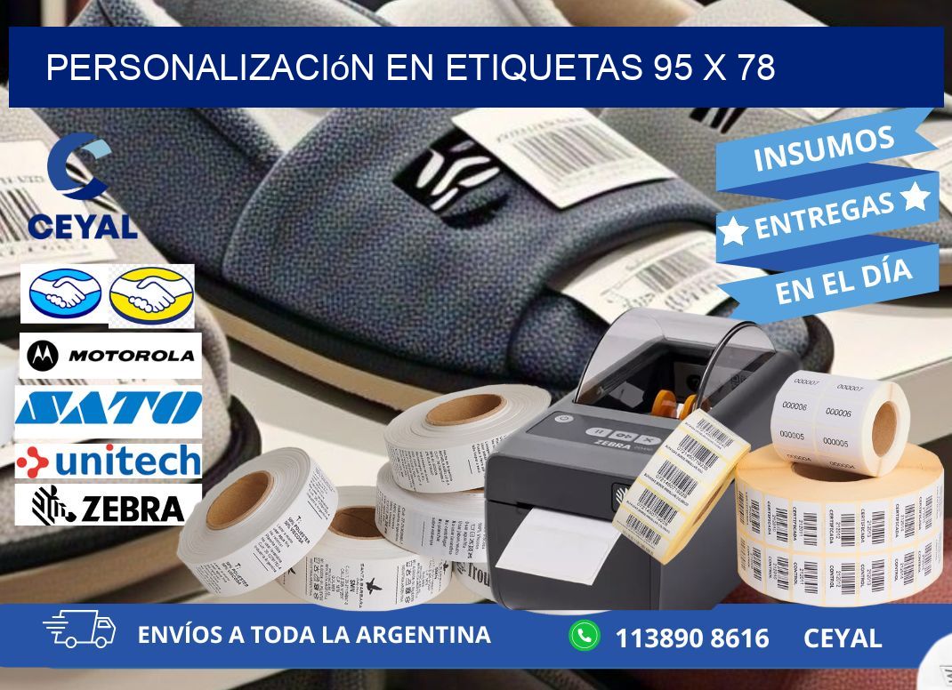 personalización en etiquetas 95 x 78