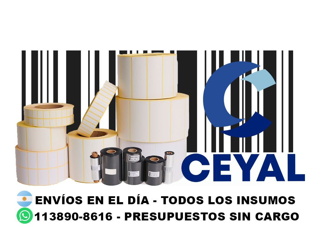 10610 etiquetas autoadhesivas blancas con codigos de barras