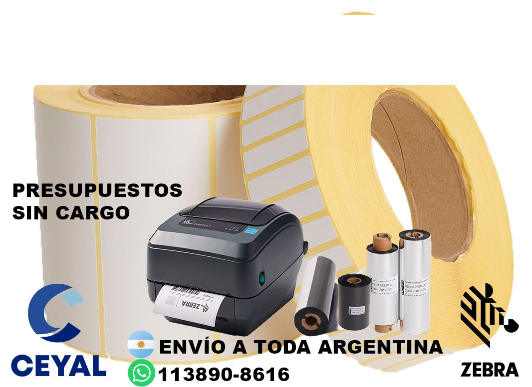 1090 etiquetas blancas con codigos de barras