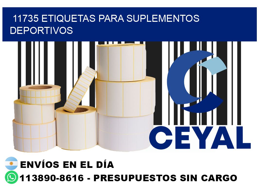11735 Etiquetas para suplementos deportivos