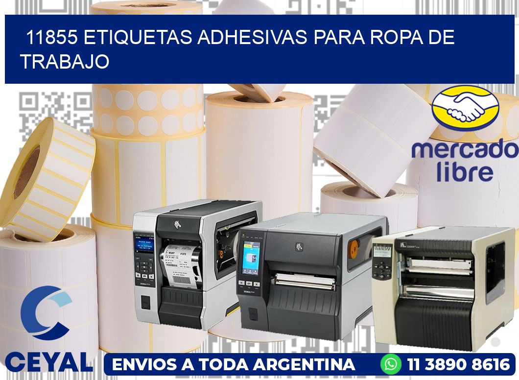 11855 Etiquetas adhesivas para ropa de trabajo