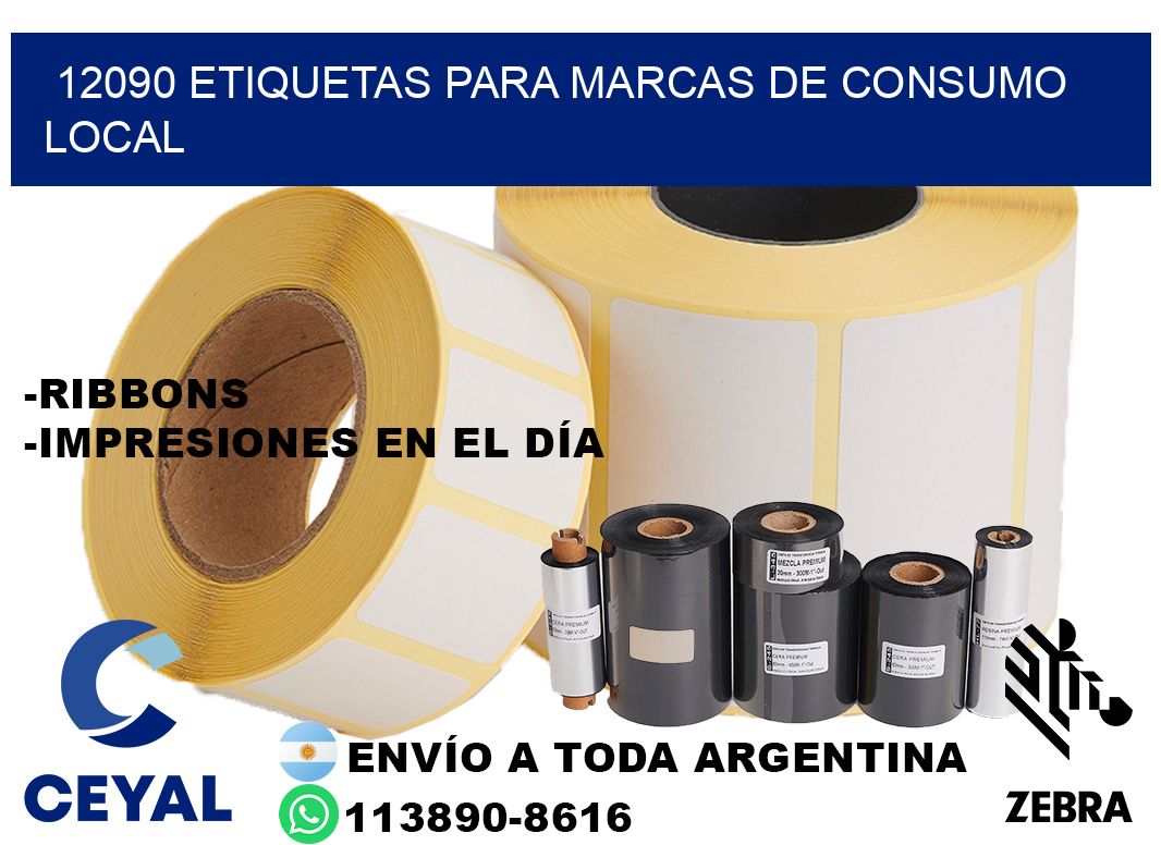 12090 Etiquetas para marcas de consumo local