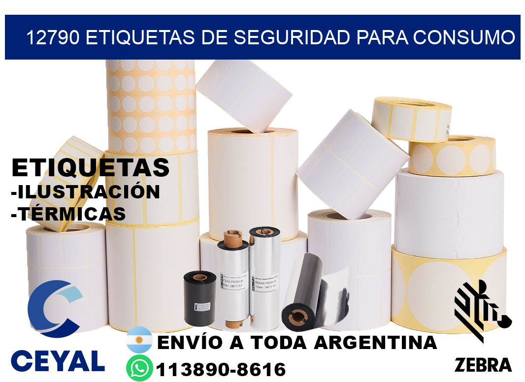 12790 Etiquetas de seguridad para consumo