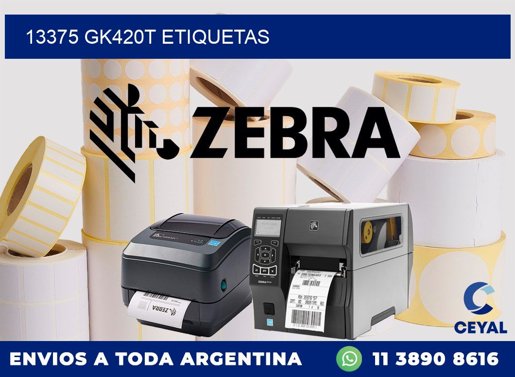 13375 GK420T etiquetas