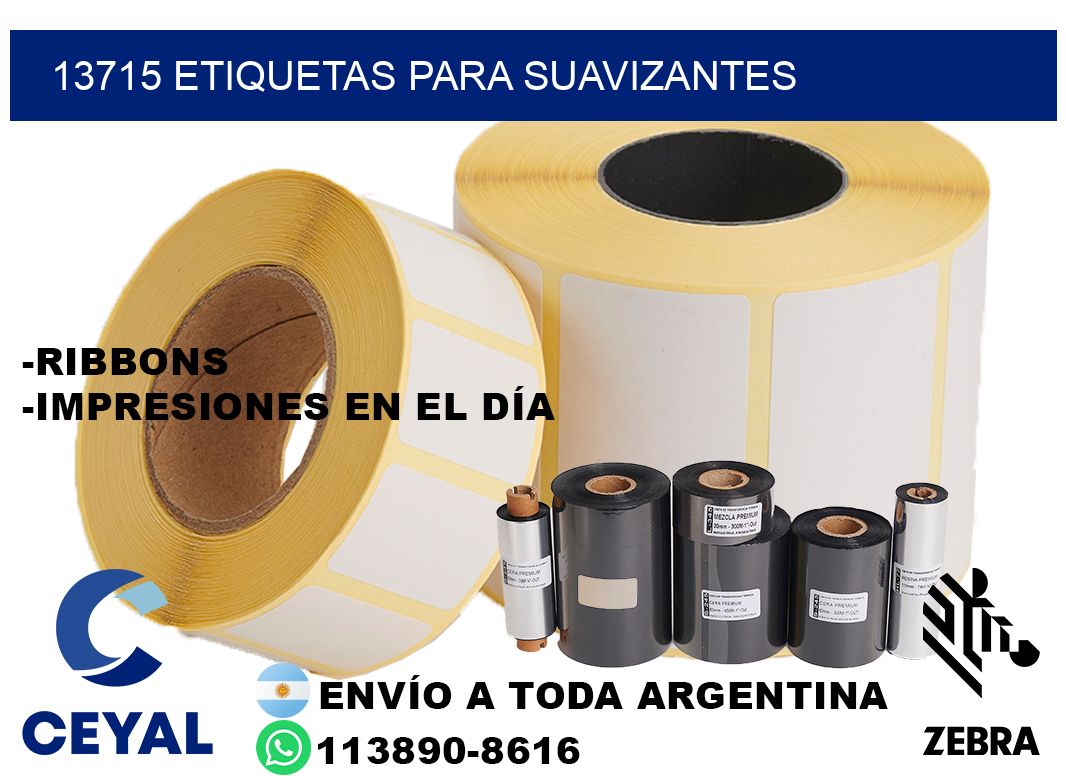 13715 Etiquetas para suavizantes