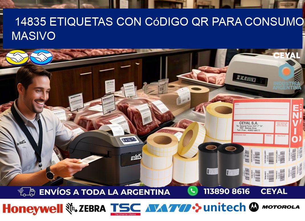 14835 Etiquetas con código QR para consumo masivo