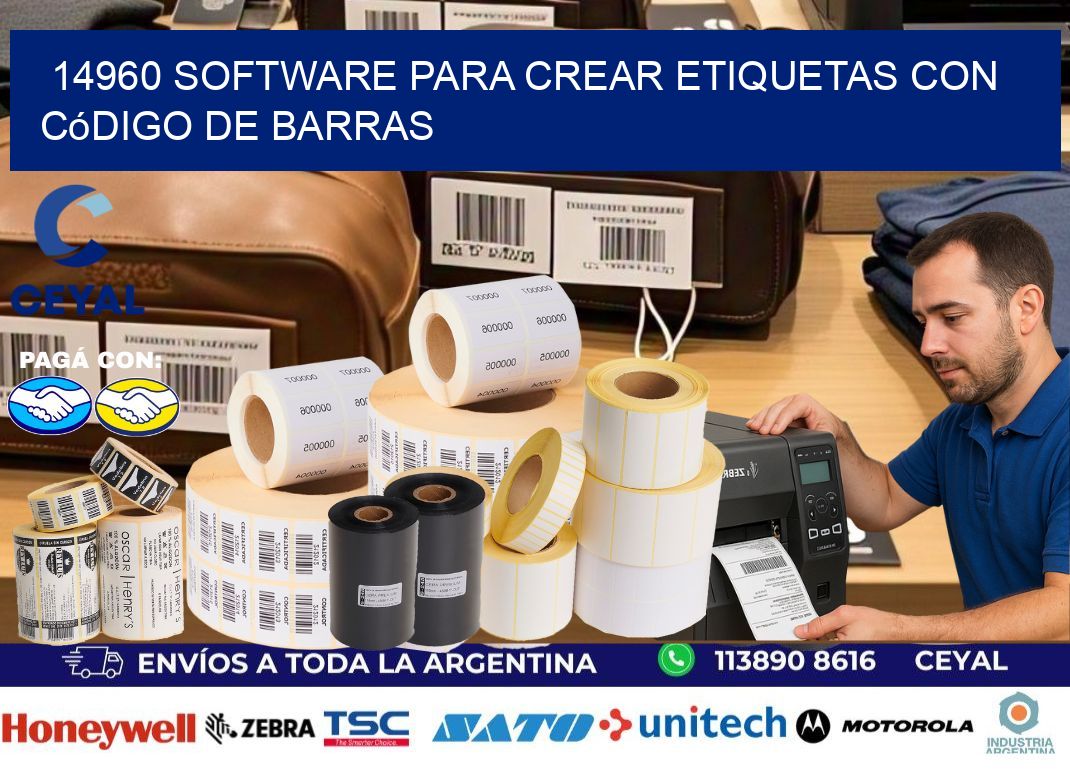 14960 Software para crear etiquetas con código de barras