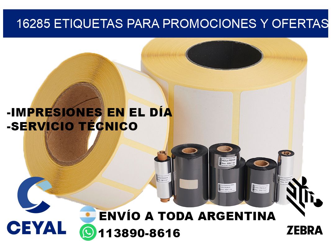 16285 Etiquetas para promociones y ofertas