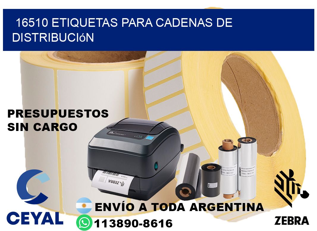 16510 Etiquetas para cadenas de distribución