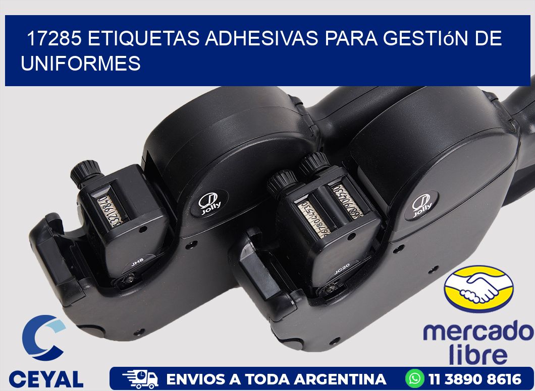 17285 Etiquetas adhesivas para gestión de uniformes