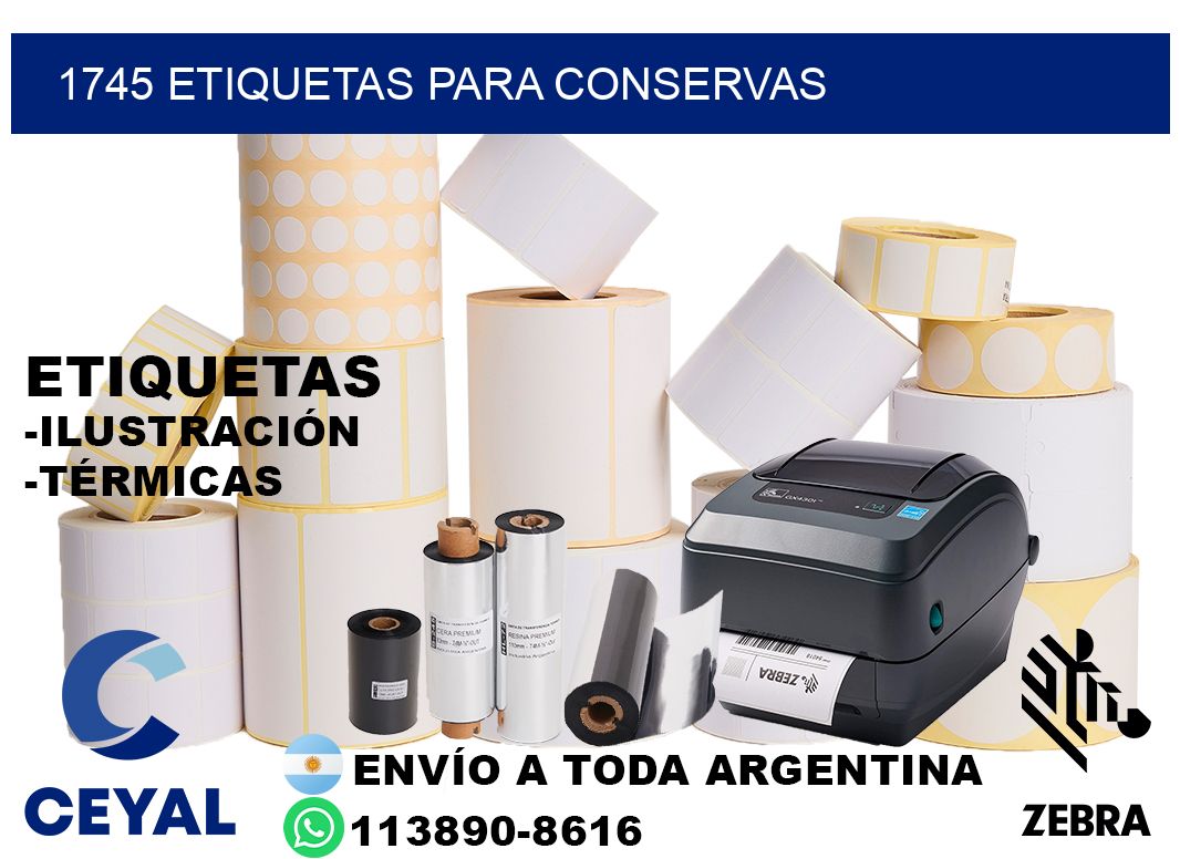 1745 Etiquetas para conservas
