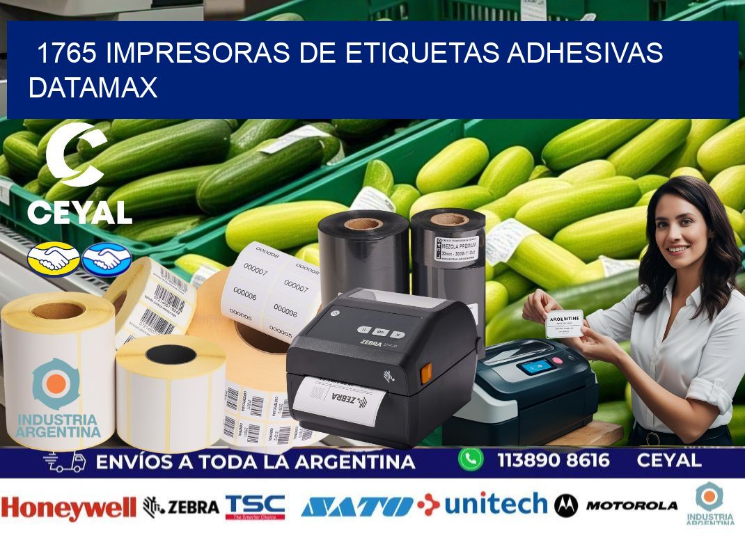 1765 impresoras de etiquetas adhesivas datamax