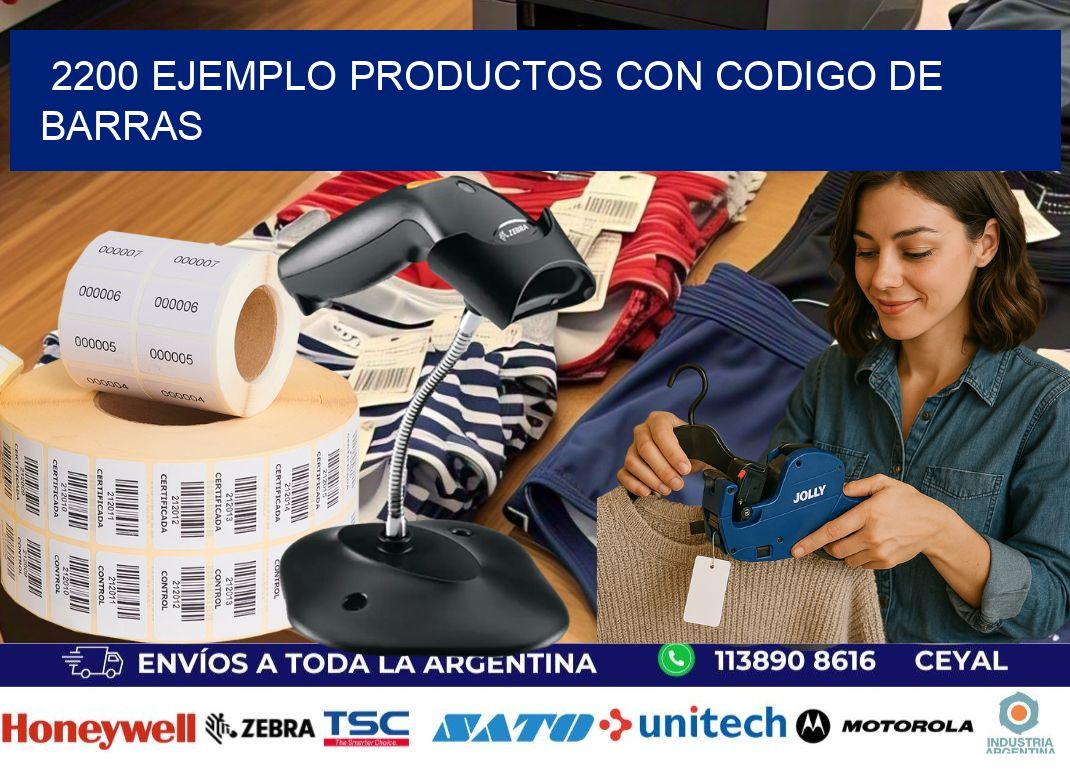 2200 ejemplo productos con codigo de barras