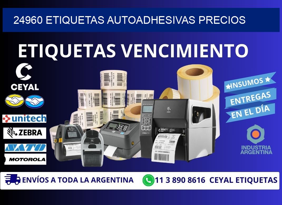 24960 Etiquetas autoadhesivas precios