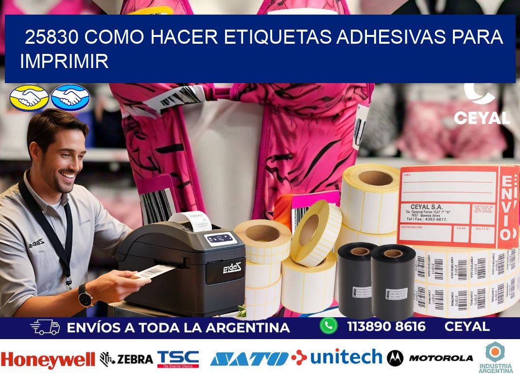 25830 Como hacer etiquetas adhesivas para imprimir