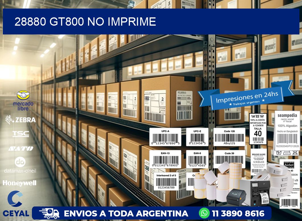 28880 GT800 no imprime