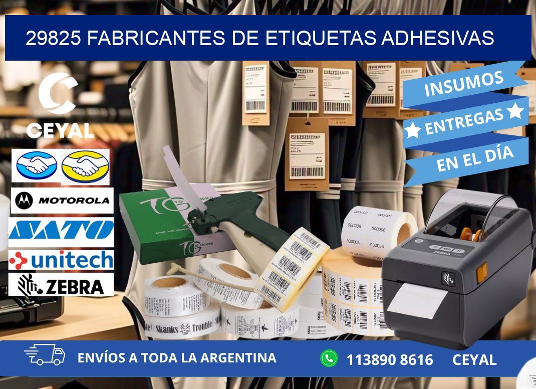 29825 Fabricantes de etiquetas adhesivas