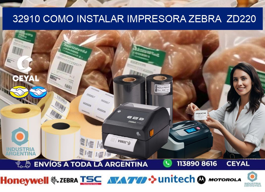 32910 Como instalar impresora Zebra  ZD220