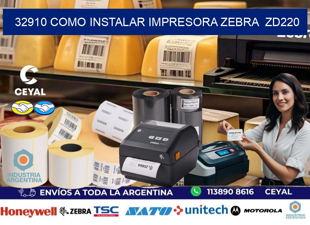 32910 Como instalar impresora Zebra  ZD220