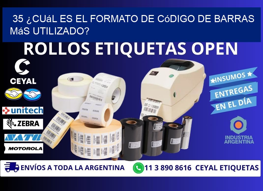35 ¿Cuál es el formato de código de barras más utilizado?