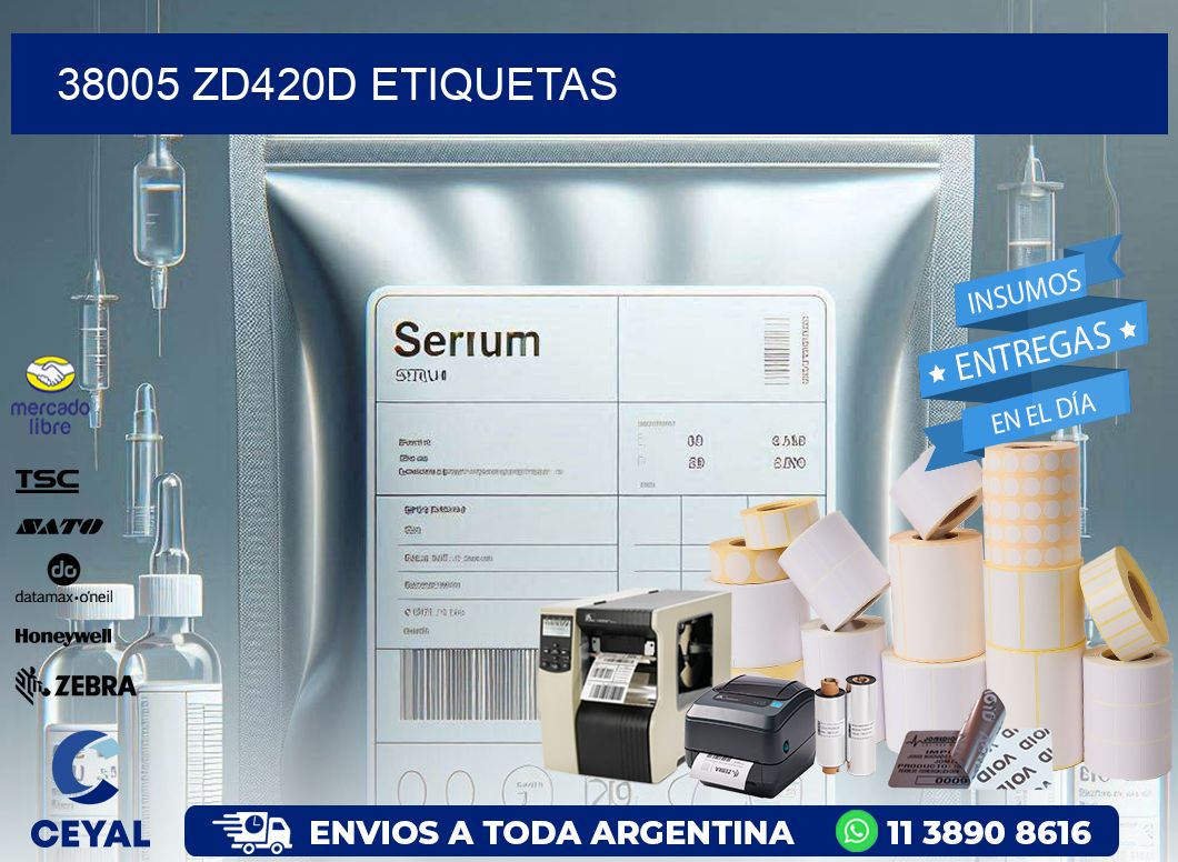 38005 ZD420d etiquetas